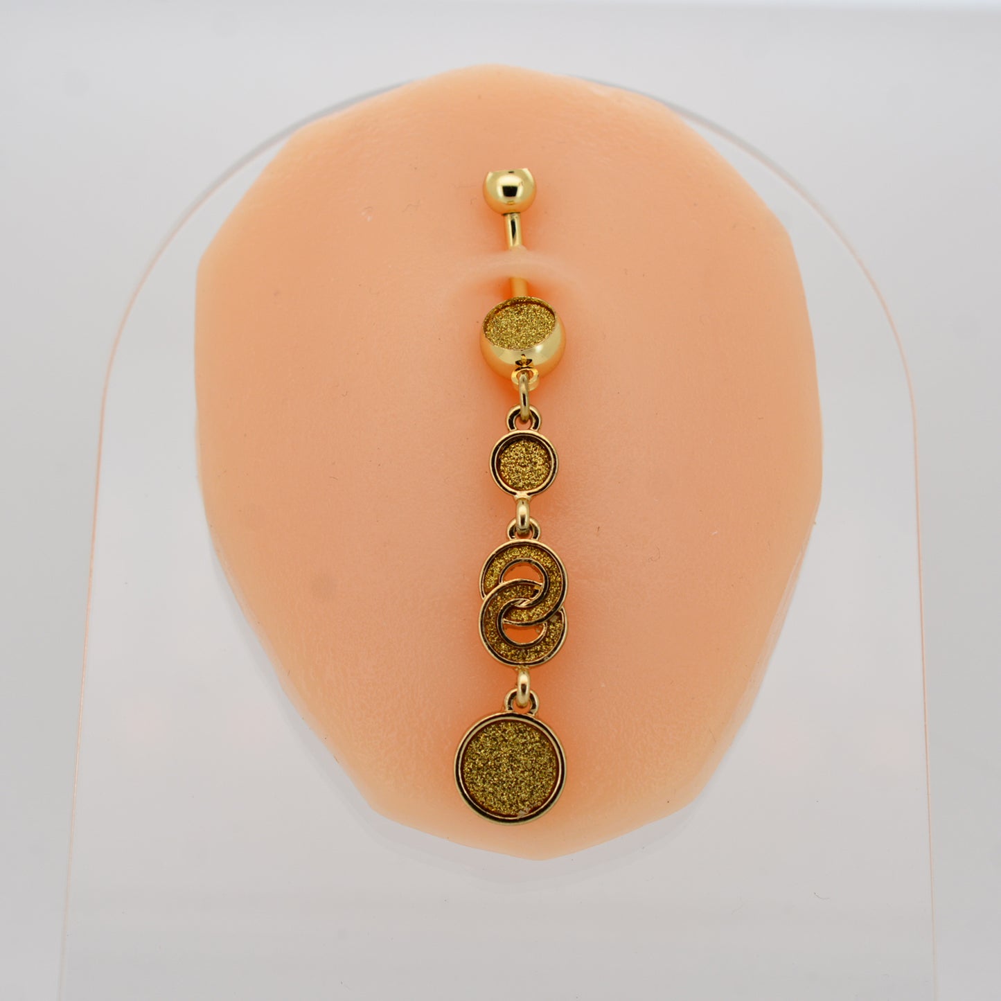 Stainless Steel Sandpaper Belly Button Ring, Dangling Infinity Design, Round Navel Jewelry, Trendy Gift Idea, Sexy jewelz, Los Angeles