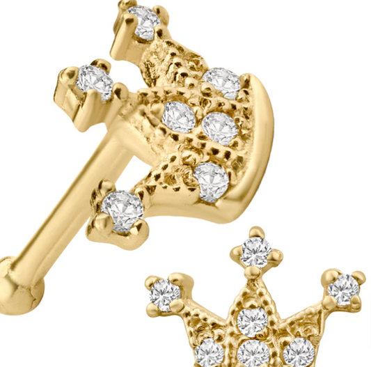 14k gold nipple piercing jewelry