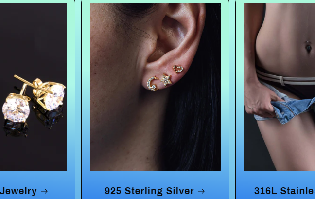 gold nipple rings
